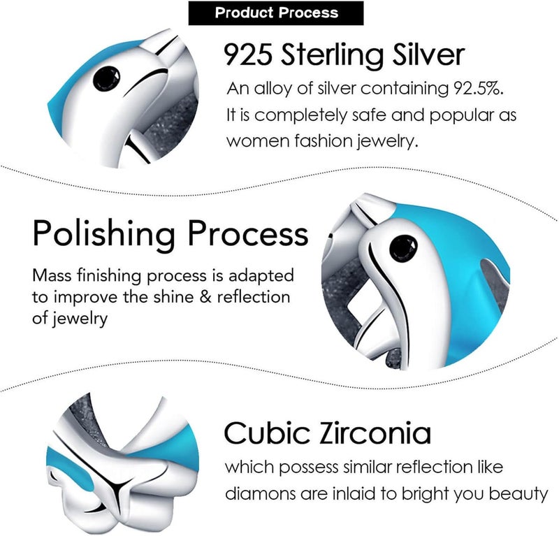 DATOUQI Queen Happy Birthday Hot Air Balloon Family Puppy Charm 925 Sterling Silver Charms for Bracelets and Necklaces Mother's Day Charms for Women - Image 5